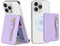 Zouzt for Magnetic Wallet, Compatible with MagSafe Wallet, 5 Card Holder, Strong Magnetic with Zipper for iPhone 16 Pro Max / 15/14 / 13/12 / 11 / Plus/Pro/Mini Series - Purple