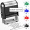 Individuelle Stempel, selbstfärbende, personalisierte Stempel für Unternehmen, personalisierter Gummistempel, 8 Zeilen mit Name und Adresse