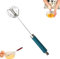 Giurui Whizzy Whisk Piranha, 10in/12in/14in, Stainless Steel, Blue