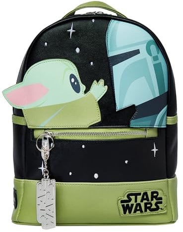 Star Wars Rucksack | Grogu Tasche Für Frauen | Mini Rucksack Damen | One Size Schwarz