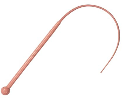 Wizoowip Safe Cat Toy Cat Entertainment Toy Cat Teasing Toy Silicone Mouse Tail Cat Teaser Stick Bite-resistant Interactive Cat Wand Toy Pet Supplies Pink