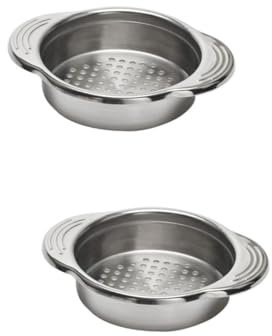 TOPBATHY 2 Piezas colador de cocina filtrar removedor de escurridor de aceite colador de acero inoxidable colador de latas de comida tamiz filtro de agua filtro de aceite