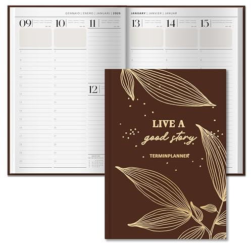BIROYAL Kalender 2024 2025 A5 | Good Story | - Terminplaner, Hardcover Buchkalender Juli 2024 - Dezember 2025, Wochenplaner & Terminkalender für 18 Monate, nachhaltig & klimafreundlich Organizer