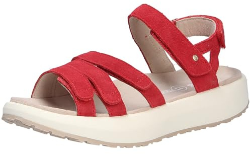 Joya Merida Red Sandale, Veloursleder, Klettv., Senso-Sohle, Kategorie Emotion JY049A Rot Gr. 40