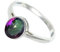 JEWELFORCE 925 Sterling Silber Mystic Topas Edelstein Ring Herren Damen Stein Bandring Alle Größen Ring Handgefertigter Schmuck JSR-1156AG_51 (16.2)
