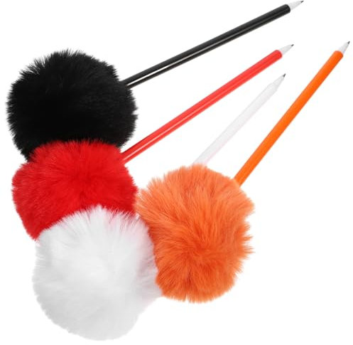 NUOBESTY Set Di Penne A Sfera Soffici Da 4 Pezzi Penne Decorative Per Studenti Insegnanti Ragazzi E Ragazze
