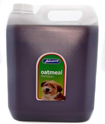 Johnson's Oatmeal Shampoo for Dogs - Soothes Itchy Skin, Vegan Friendly - 5L