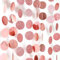 Larfraecy Papier Party Girlande 4Meter Champagne Rose Gold Glitter Star Polka-Punkte Garland Rund und Stern Papier Deko for Party Papiergirlande mit Reflective für Hochzeiten,Geburtstage (C)