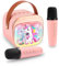 Mini Karaoke Machine 2 Microphones, Portable Kids Karaoke Machines for Girls Birthday Presents Christmas Xmas Gifts Families Party