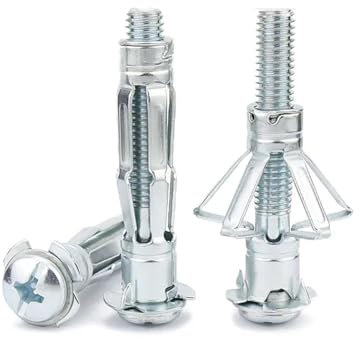 Generisch M4 M5 M6 Trockenbauanker Gipskartondübel Hohlraumdübel Dübel Hohlwandanker Molly for Deckendehnschrauben Gipskartonlöcher(4x60 2 pcs)