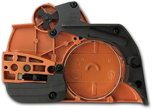 QASULER Couvercle de pignon d'embrayage latéral avec Frein de chaîne for tronçonneuse Husqvarna 445 450, pièces de Rechange OEM 544097901 544097902 Carter d'embrayage de tronçonneuse