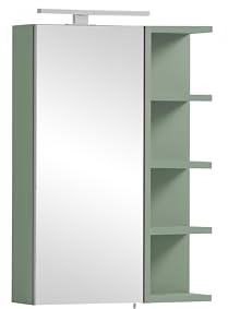 Schildmeyer Spiegelschrank Piazza 160507, Pistazie, 50 x 16 x 74,8 cm