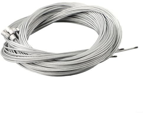Oniissy Stainless Steel Gear Cable for Rear Derailleur Shift Shifter For - Galvanized Inner Wire Cable 2.1m, 10 Pack Compatible with Mountain, City and Commuter