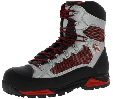 Treemme Sicherheitsschuhe 91524 wasserdichte und S3 zertifizierte Arbeitsstiefel mit griffiger Laufsohle und Kevlar Obermaterial Rosso EU 47