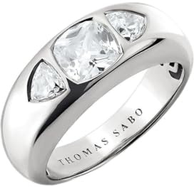 THOMAS SABO Damen-Damenring Silber Zirkonia