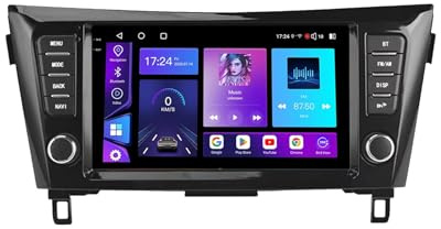 Radio Coche Navegación GPS 2 DIN para Nissan X-Trail 3 T32 Qashqai J11 2 2014-2020 Soporta Bluetooth, Control Volante, USB, WiFi, 4G, Mirror-Link, GPS Navegador/Radio FM, 4 Nuclear 4G+64G