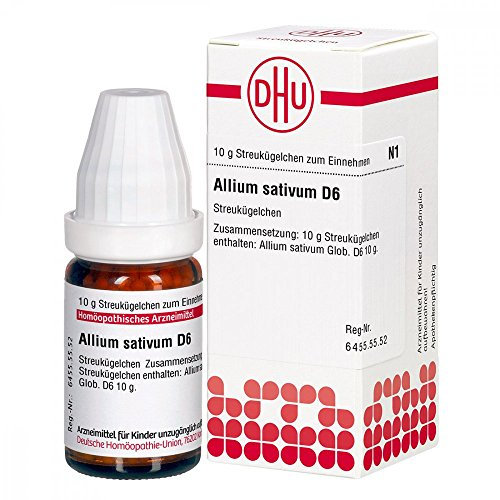 DHU Allium sativum D6 Streukügelchen, 10 g Globuli