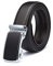 Miuno® Herren kürzbar Leder Gürtel Automatikschnalle in Geschenkbox 1511-L (020_Schwarz)