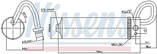 NISSENS Filtre déshydratant climatisation Bouteille Déshydratante 95496