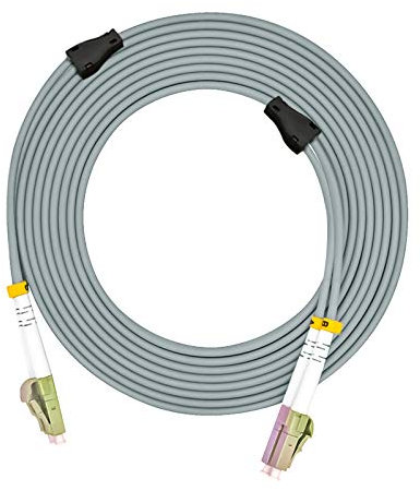 Jeirdus 50 metri LC a LC Indoor corazzato duplex OM1 cavo a fibre ottiche ponticello cavo di toppa ottico multimodale 62,5/125 50 m 50 ft LC-LC