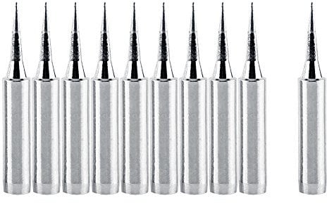 10PZ Set punte per saldatura, punte per saldare di ricambio 900M-T-I, punte per saldatore affilate, resistenti al calore fino a 480 ℃ Strumento stazione