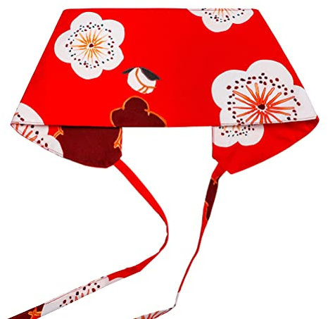 RUSTOO Japanischer Kimono-Robe für Damen Obi-Gürtel Bund mit Blumendruck Vintage Yukata-Bund