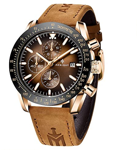 BENYAR Herren Armbanduhr Quarzwerk Uhren für Männer 3ATM Wasserdicht Herren Armbanduhr Multifunktions Chronograph mit Kalender Leuchtend Analog Zifferblatt Datumsanzeige