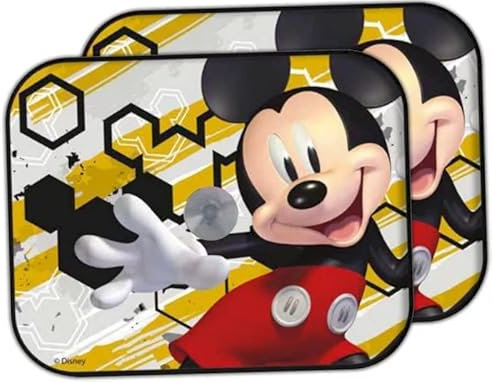 Par de parasoles para Coche de Disney Mickey Mickey Mouse 44 x 36 cm niños protección Solar UV