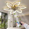 RRBEST LED Lampadario Ventilatore da Soffitto,Moderno Dimmable Ventilatori, Ventilatore da Soffitto con Luce e Telecomando,per Illuminazione Interna del Soggiorno Della Camera da Letto