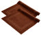 Komfortec Badvorleger Set 2 Teilig, Frottee Duschvorleger, Waschbar Duschmatte & Badteppich, 600 g/m² &100% Baumwolle, Saugfähig & Schnelltrocknend, 50 x 70 cm, Braun