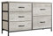 Nicehill Dresser, Dresser for Bedroom with 5 Drawers, Storage Drawer Organizer, Wide Chest of Drawers Closet, Clothes, Kids, Baby, TV Stand Fabric Light Wood Grain (NT-FD002)