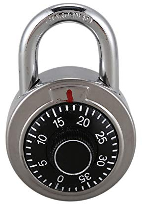 Oikabio Master-Code-Schloss 40 mm Mit Rund Feste Rufnummer Kombinationsschloss