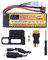 ZYGY 1PCS 7.4V 3500mAh 35C 2S Lipo Akku mit T Stecker und USB Ladekabel für MJX H16P H16E H16GT H16BM H16PL 14301 RC High-Speed Drift Modell Spielzeug Auto