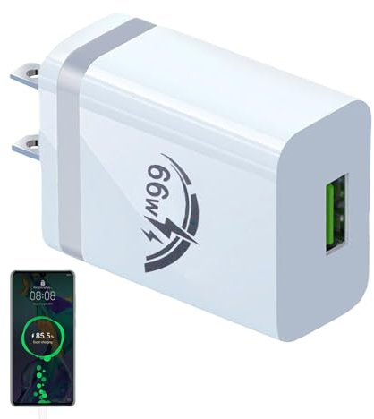 Aibyks Blocco Caricabatterie per Telefono | Spina di Ricarica per Telefono Cellulare USB per Caricatore da Muro - Spina da Viaggio per Adattatore da Viaggio USA Compatibile con Laptop, Fotocamere