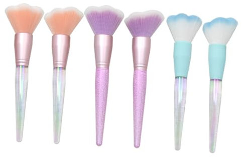 minkissy Pinceau À Fond De Teint Outils De Maquillage Manche Rond En Plastique Rayonne Dense Confortable Beau Design