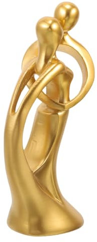 RORPOIR Harzstatue Abstrakte Paare Skulptur Romantische Hochzeit Harz Paare Figur Wohnkultur Kunst