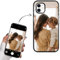 Yoedge Personalised Phone Case for iPhone 12 Mini 5.4, Transparent Aesthetic Image Photo Custom Design Flexible Soft TPU Silicone Rubber Shockproof Bumper Cover Girls Women for iPhone 12 Mini,Black