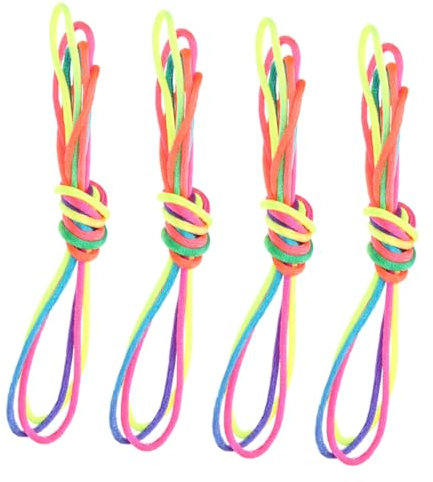 ERINGOGO 4piezas Cuerda De Arcoíris para Dedos Juguetes Interactivos De Cuna para Niño Niña Diversión Fiestas Y Creativos para Entretenimiento Infantil