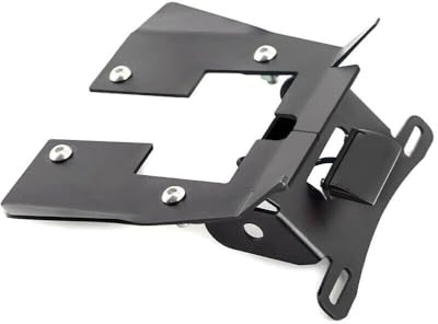 Grom Tail Tidy Fender Eliminator LED License Plate Holder Mount Compatible With MSX 125 Grom125 2016-2020 (Black)