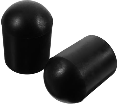 Bass Endpin Gummipolster Schwarze Endpin Schutzkappen 2 Stück | Cello und Kontrabass Endstift, Gummi in Schwarz, Geeignet für Probe und Innenkonzert