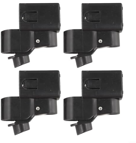 4-Pack Gazebo Foot Buttons for Pop-up Tent & Canopy Leg Poles, 34×34mm Plastic Quick-Setup Locking Buttons, Compatible with Square-Leg Pipes(Down button)