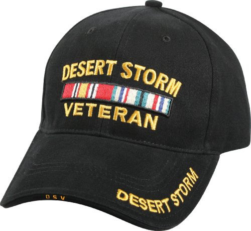 ROTHCO Herren Deluxe Desert Storm Vet Low Profile Cap, Black Baseballkappe, Einheitsgröße