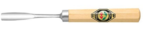 KIRSCHEN Werkzeuge 3229006 | Kerbschnitzbeitel mit Weißbuchenheft Stich 8, gekröpft & mittlerer Höhlung - 6mm