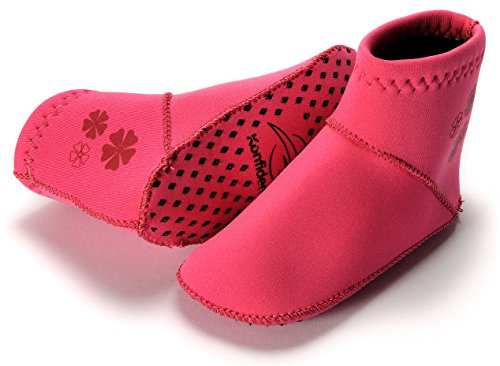 Konfidence Paddlers Baby Pool Socks - Pink (12-24 Months)