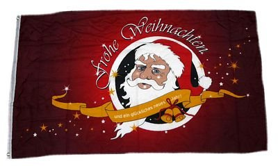 Fahne/Flagge Frohe Weihnachten rot NEU 150 x 250 cm