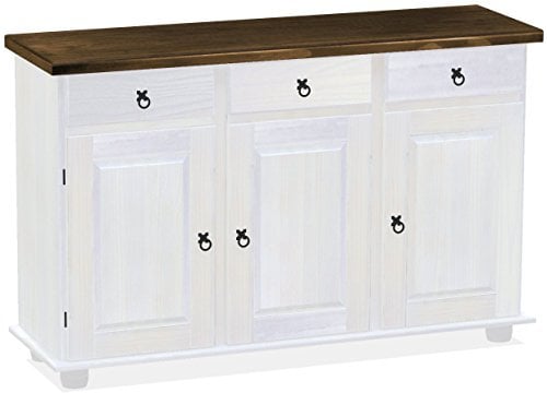 Highboard Pinie Weiss Rio Classico Esszimmer Holz Pinie Massivholz Echtholz Farbe wählbar Brasilmöbel