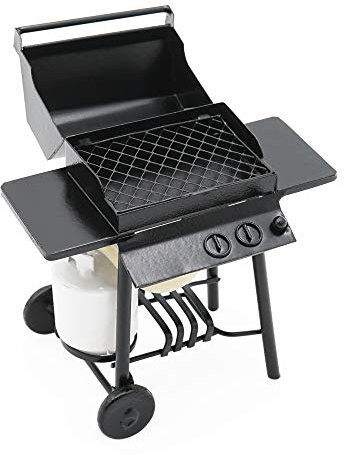 Odoria 1/12 Miniatur BBQ Grill Gasgrill Puppenhaus Küche Zubehör