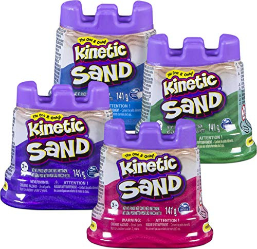 Kinetic Sand wiederverschließbarer Behälter 127g, magischer Indoor Spielsand, unterschiedliche Farbvarianten