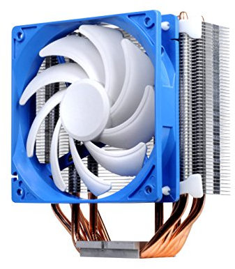 SilverStone SST-AR03-V2 - Argon CPU-Kühler mit 6 Wärmerohren, Direct Contact Heatpipe-Technologie und 120 mm-PWM-Lüfter für Intel/AMD-Sockel, AM4 Bereit