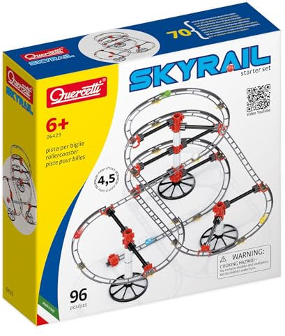 Quercetti 6429 Skyrail Starter Set Marble Runs STEM Educational Learning Toy